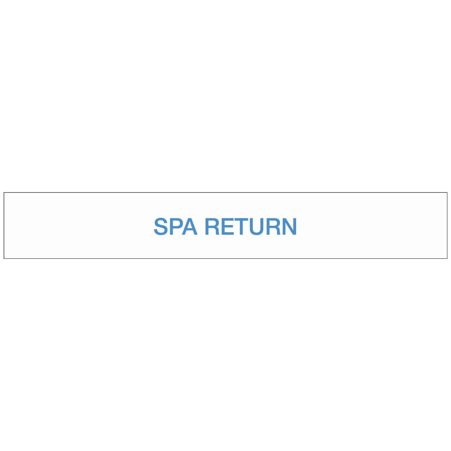 Pool/Spa - SPA Return - Pipe Marker Sticker