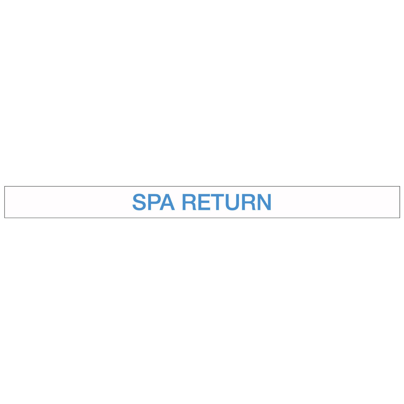 Pool/Spa - SPA Return - Pipe Marker Sticker