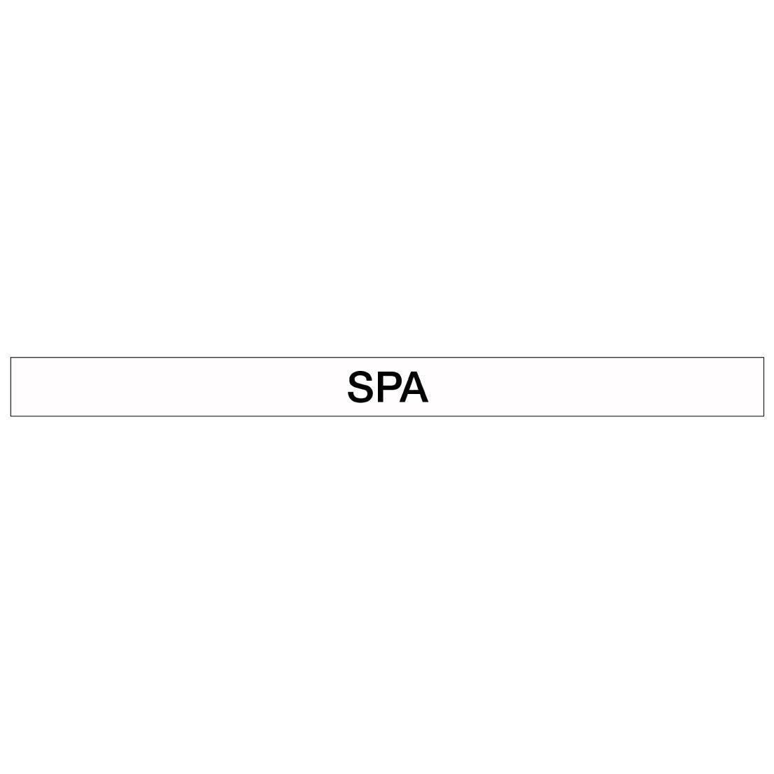 Pool/Spa - SPA - Pipe Marker Sticker