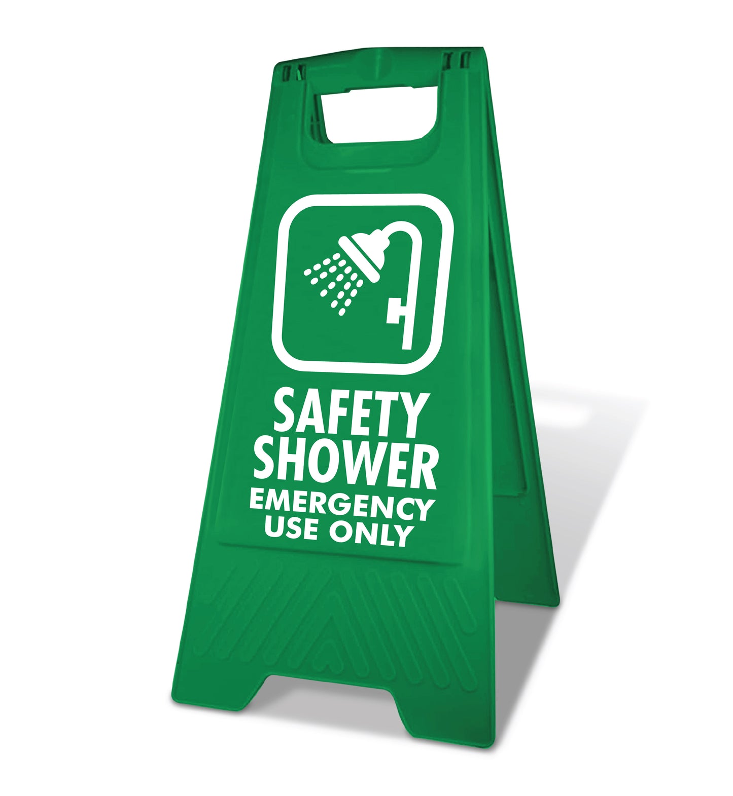 Green A-Frame - Safety Shower Emergency Use Only
