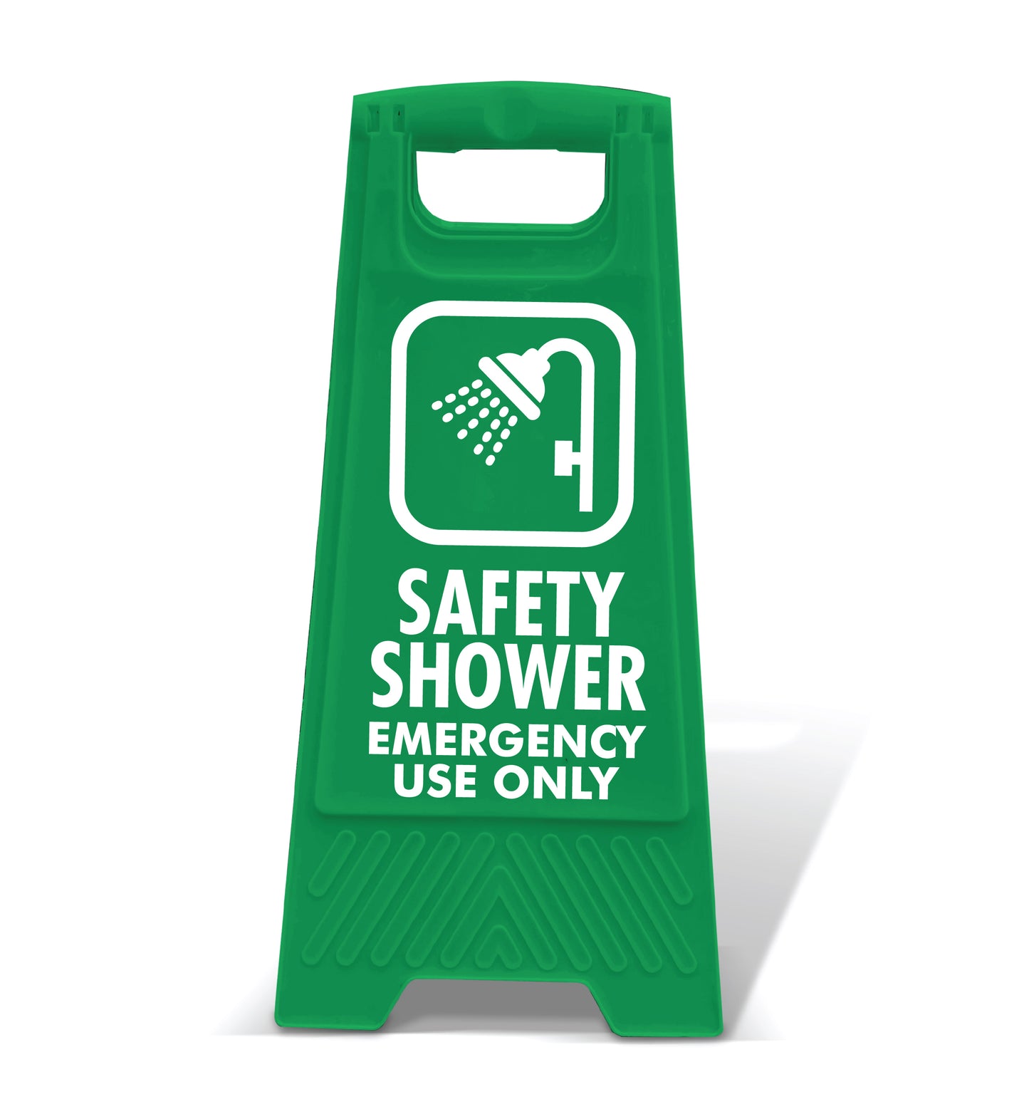 Green A-Frame - Safety Shower Emergency Use Only
