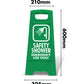 Green A-Frame - Safety Shower Emergency Use Only