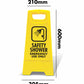 Yellow A-Frame - Safety Shower Emergency Use Only