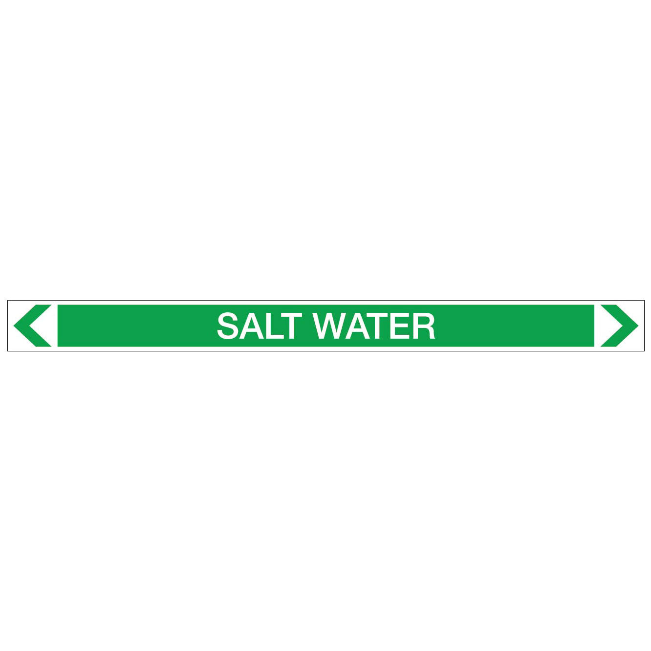 Water - Salt Water - Pipe Marker Sticker