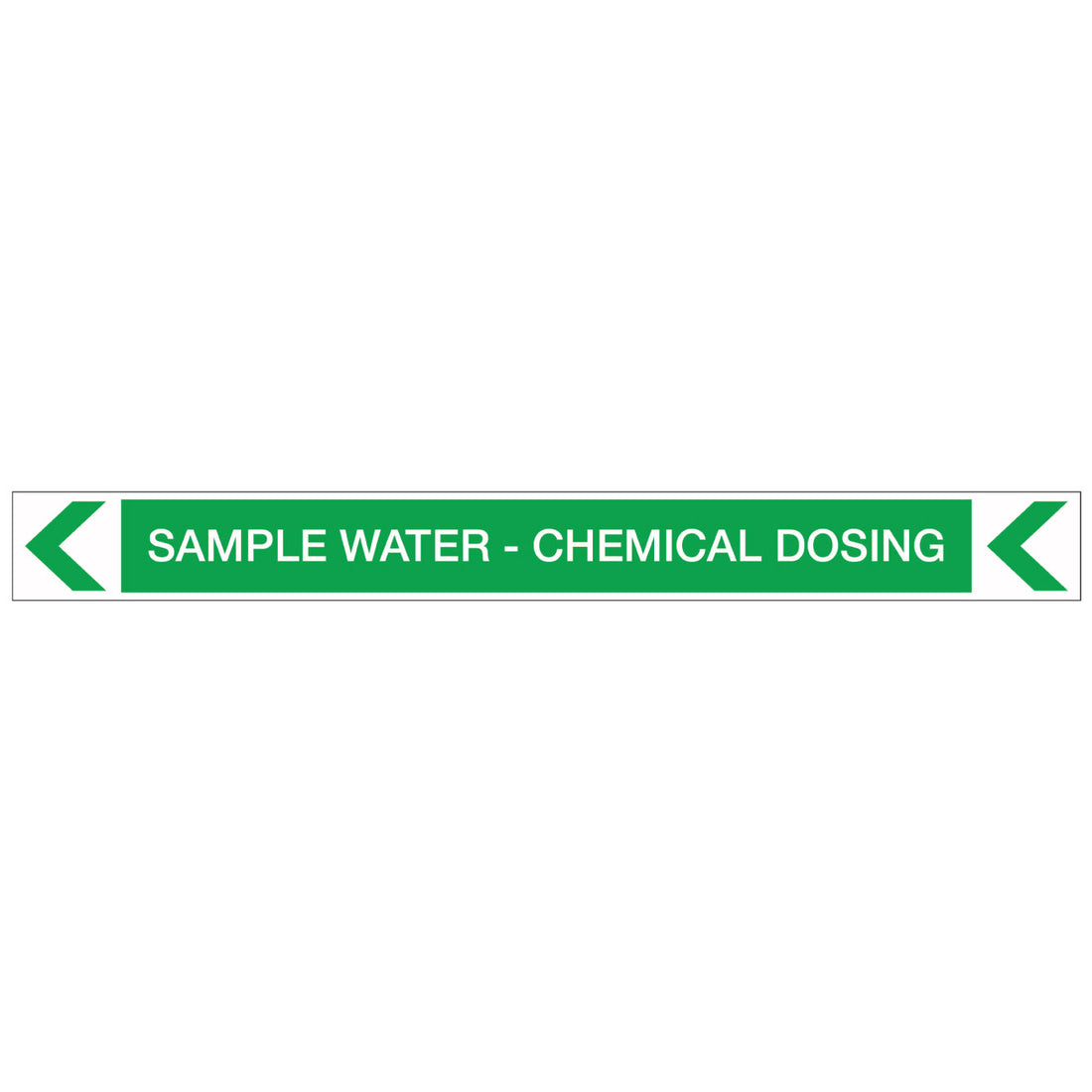 Pool/Spa - Sample Water - Chemical Dosing (Left) - Pipe Marker Sticker ...