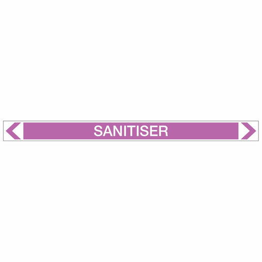 Alkalis / Acids - Sanitiser - Pipe Marker Sticker