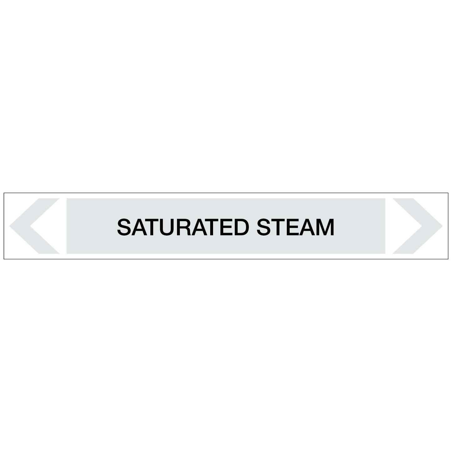Steam - Saturated Steam - Pipe Marker Sticker