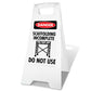 White A-Frame - Danger Scaffolding Incomplete Do Not Use