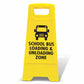 Yellow A-Frame - School Bus Loading & Unloading Zone