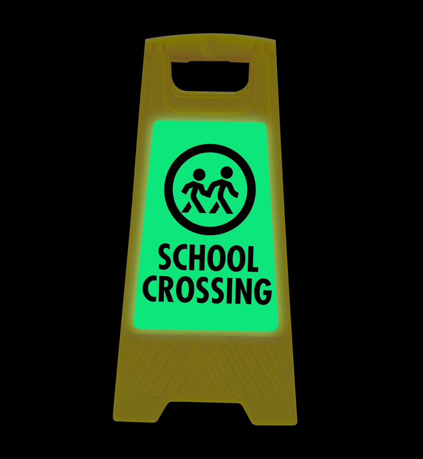 Glow In The Dark - Yellow A-Frame - School Crossing