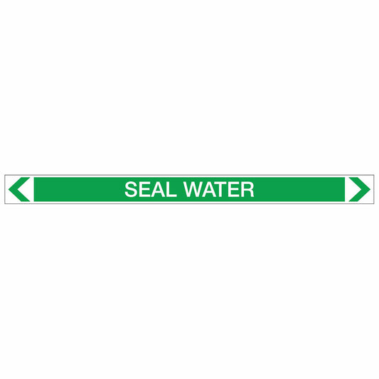 Water - Seal Water - Pipe Marker Sticker