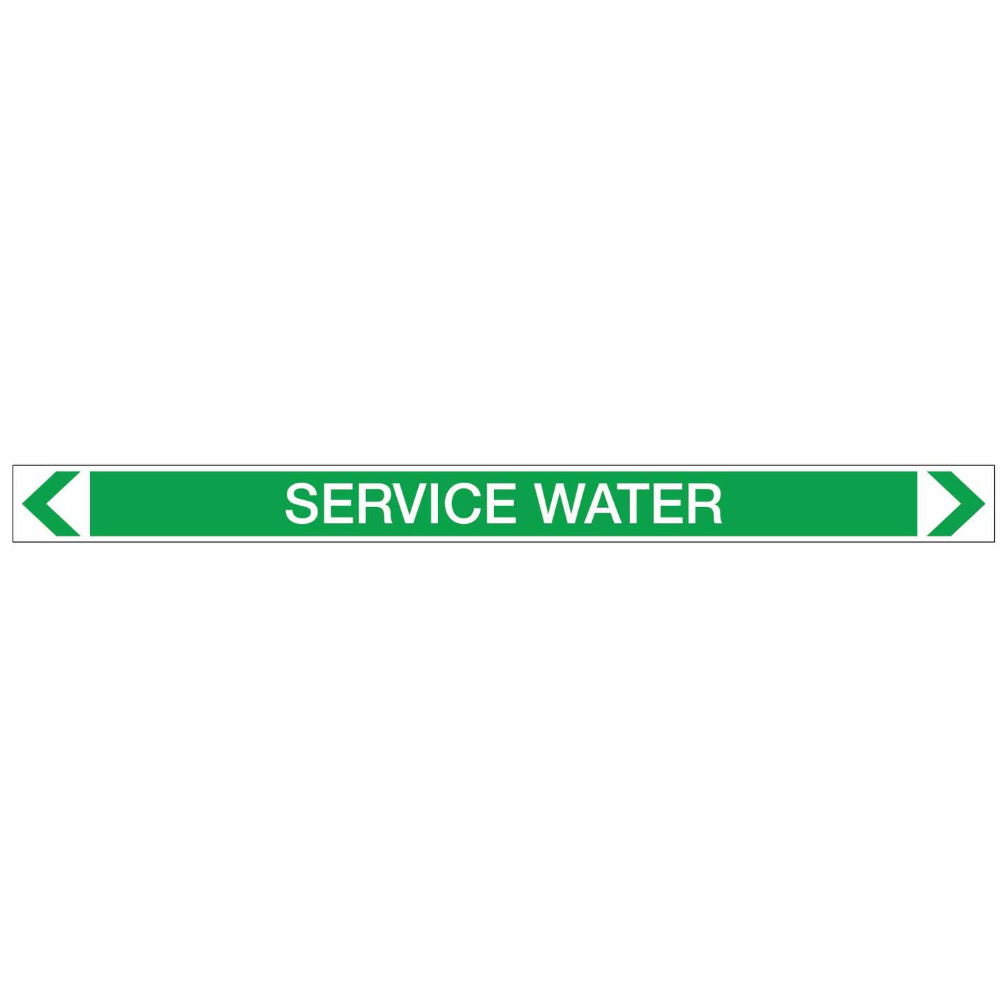 Water - Service Water - Pipe Marker Sticker