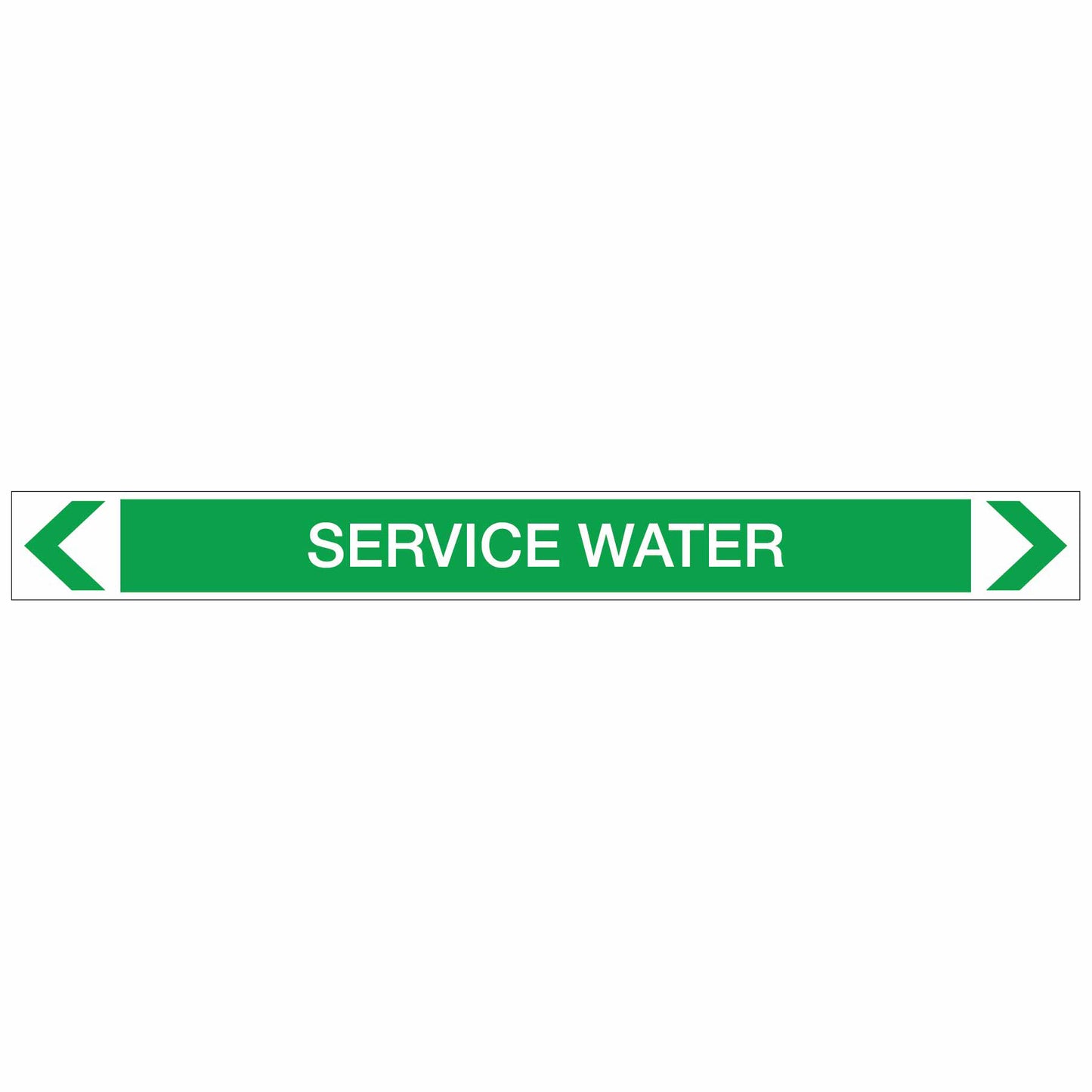 Water - Service Water - Pipe Marker Sticker