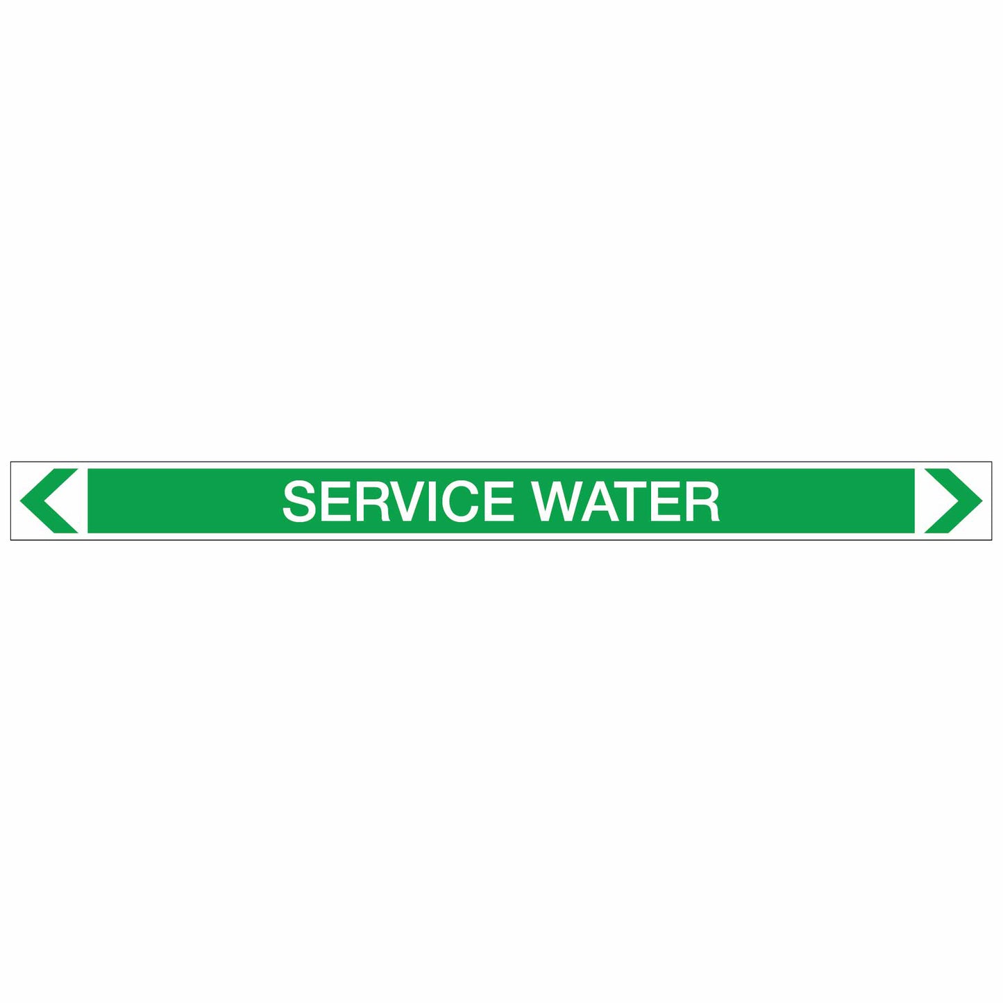 Water - Service Water - Pipe Marker Sticker