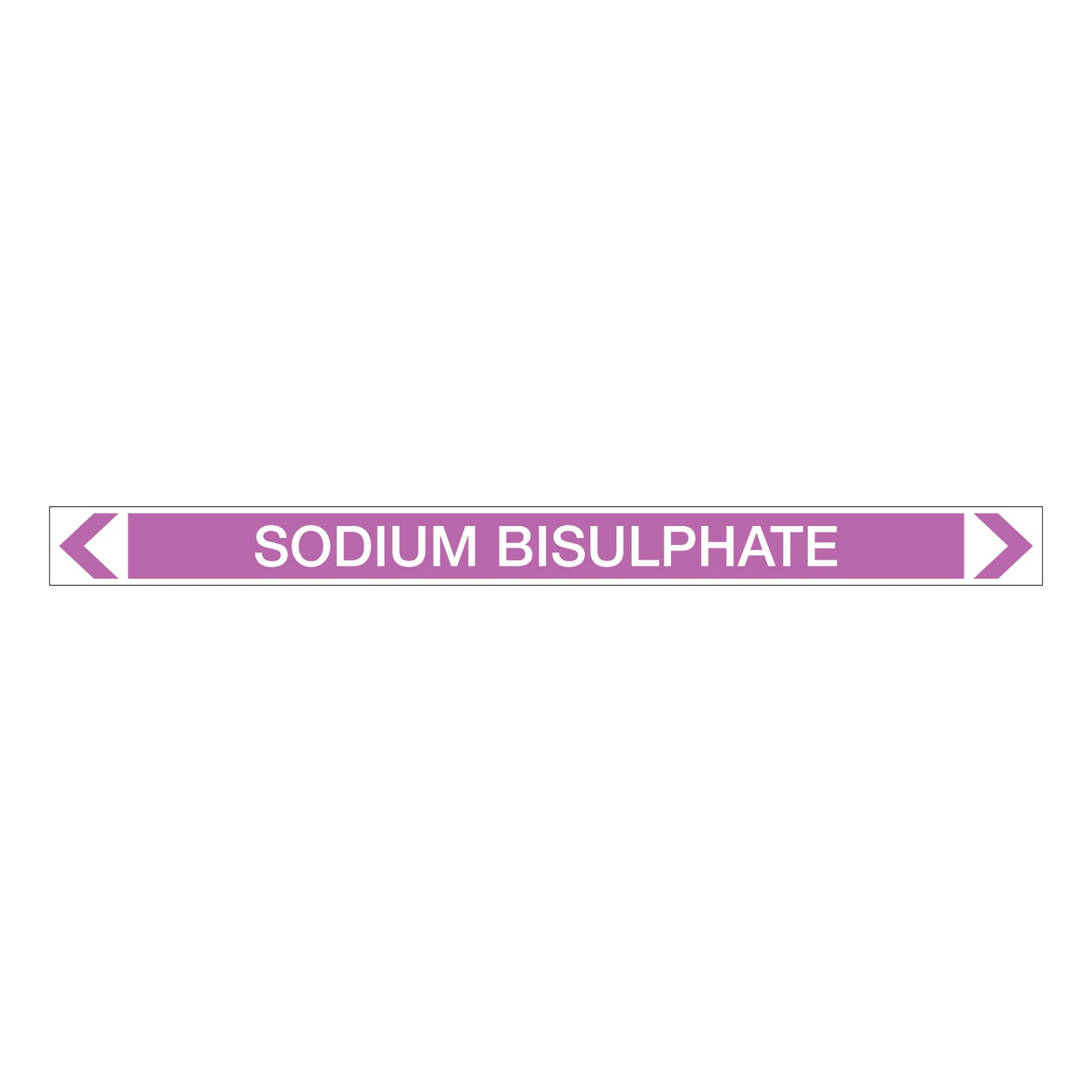 Alkalis / Acids - Sodium Bisulphate - Pipe Marker Sticker