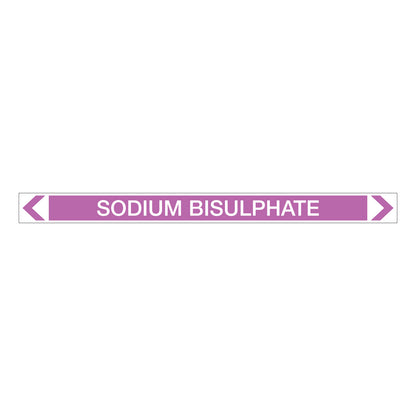 Alkalis / Acids - Sodium Bisulphate - Pipe Marker Sticker