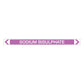 Alkalis / Acids - Sodium Bisulphate - Pipe Marker Sticker