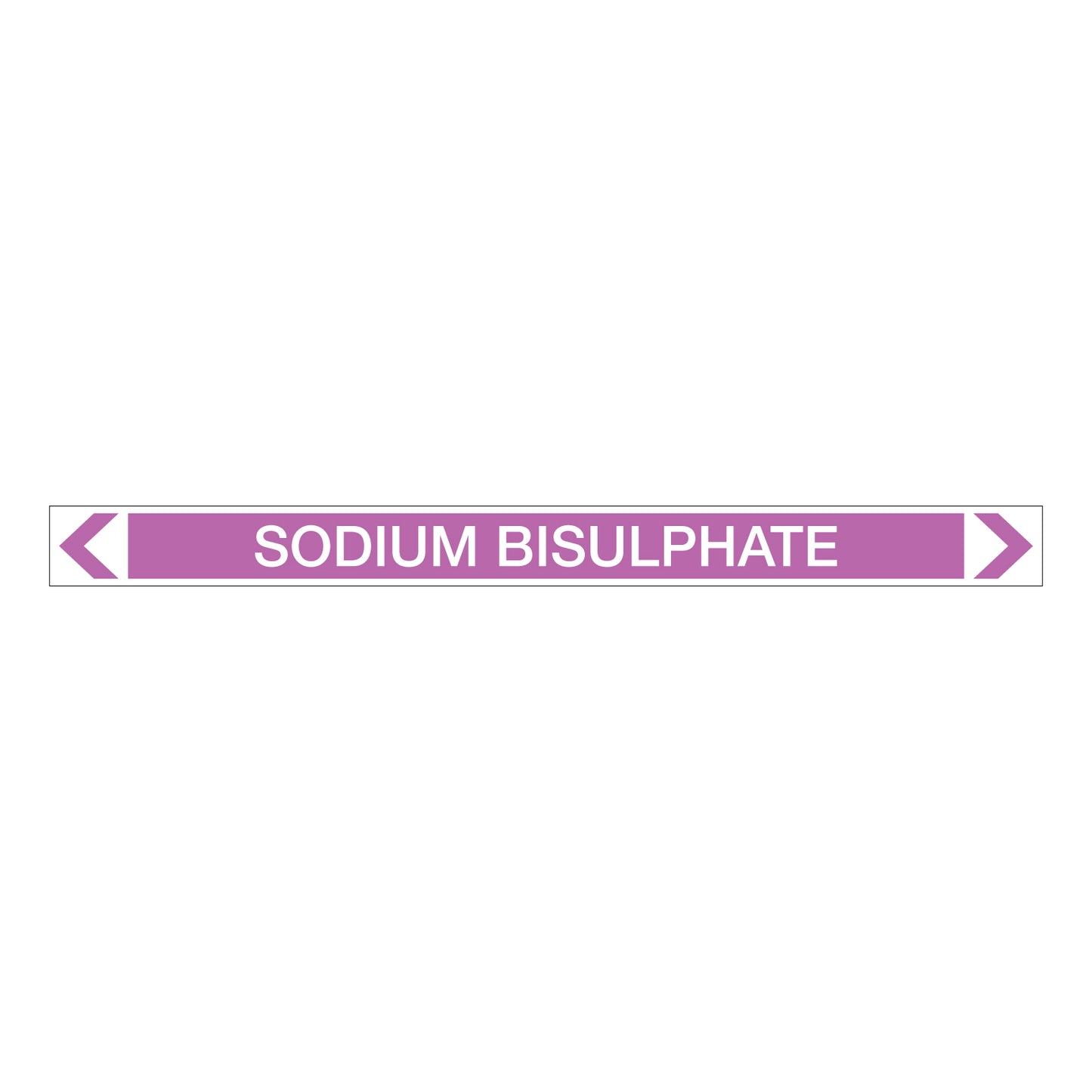 Alkalis / Acids - Sodium Bisulphate - Pipe Marker Sticker