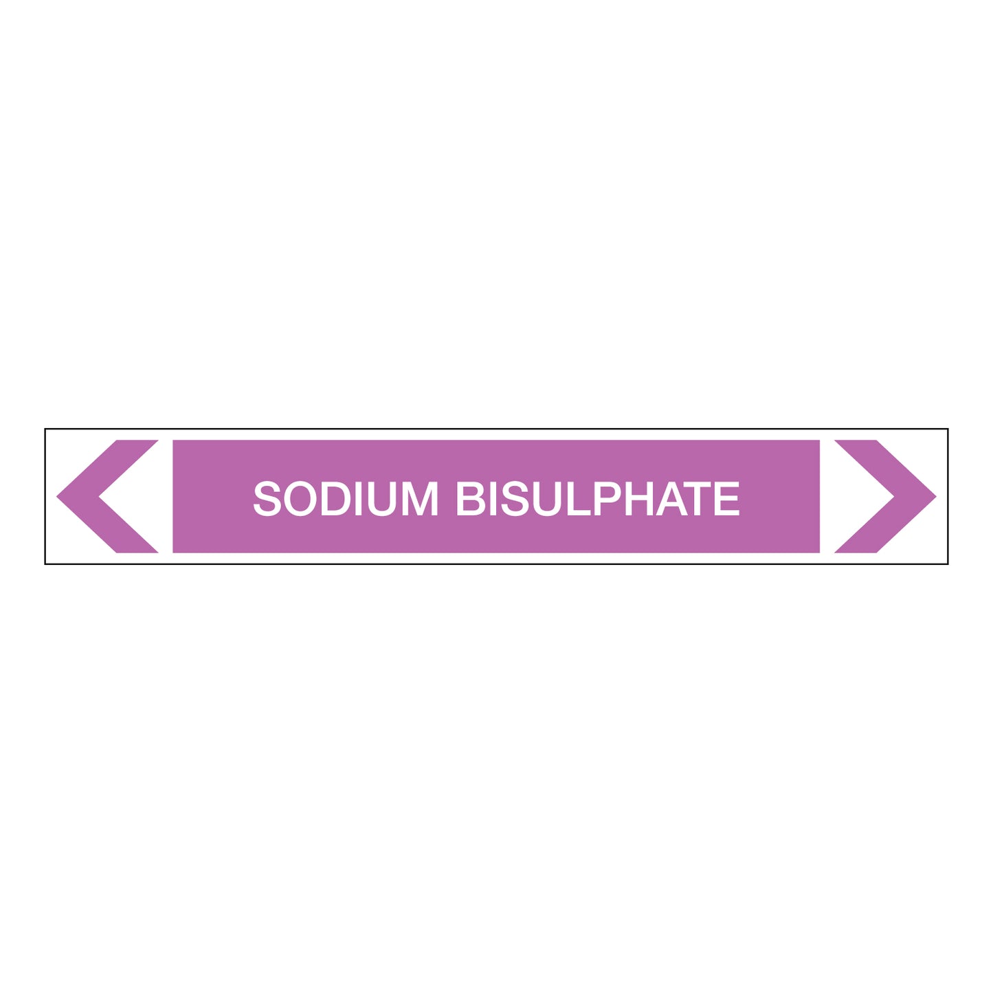 Alkalis / Acids - Sodium Bisulphate - Pipe Marker Sticker