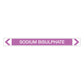 Alkalis / Acids - Sodium Bisulphate - Pipe Marker Sticker
