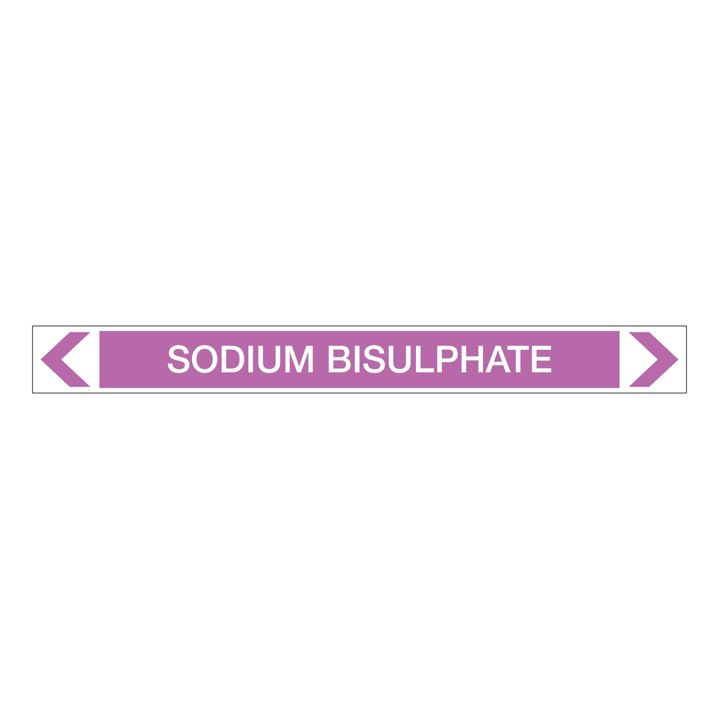 Alkalis / Acids - Sodium Bisulphate - Pipe Marker Sticker
