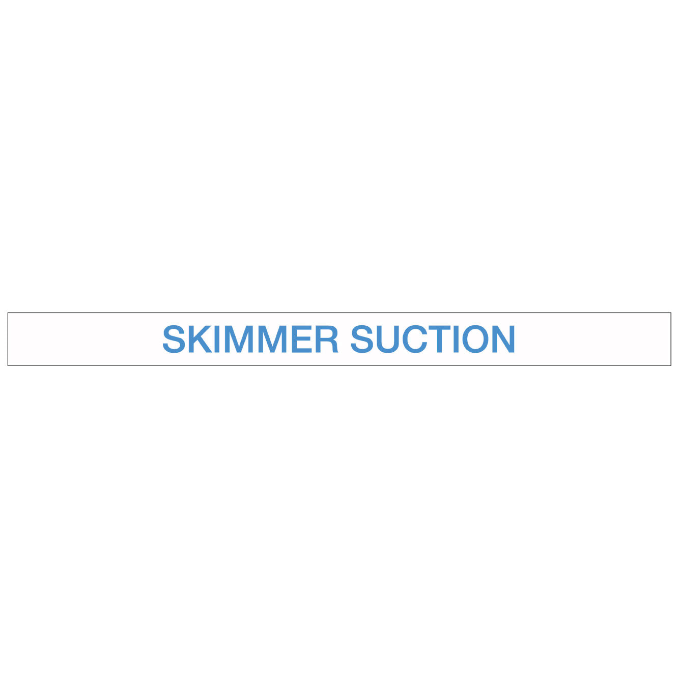 Pool/Spa - Skimmer Suction - Pipe Marker Sticker