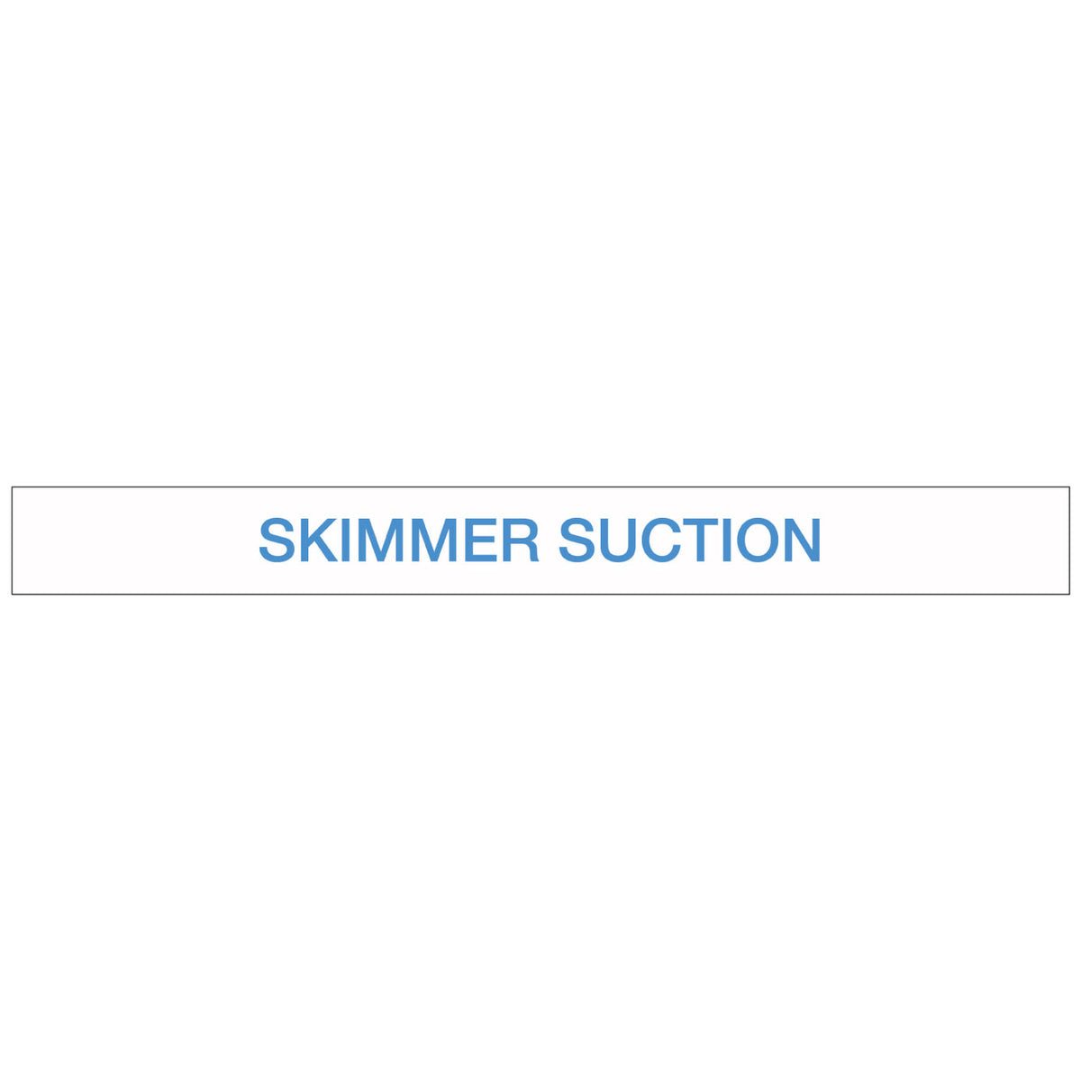 Pool/Spa - Skimmer Suction - Pipe Marker Sticker – New Signs