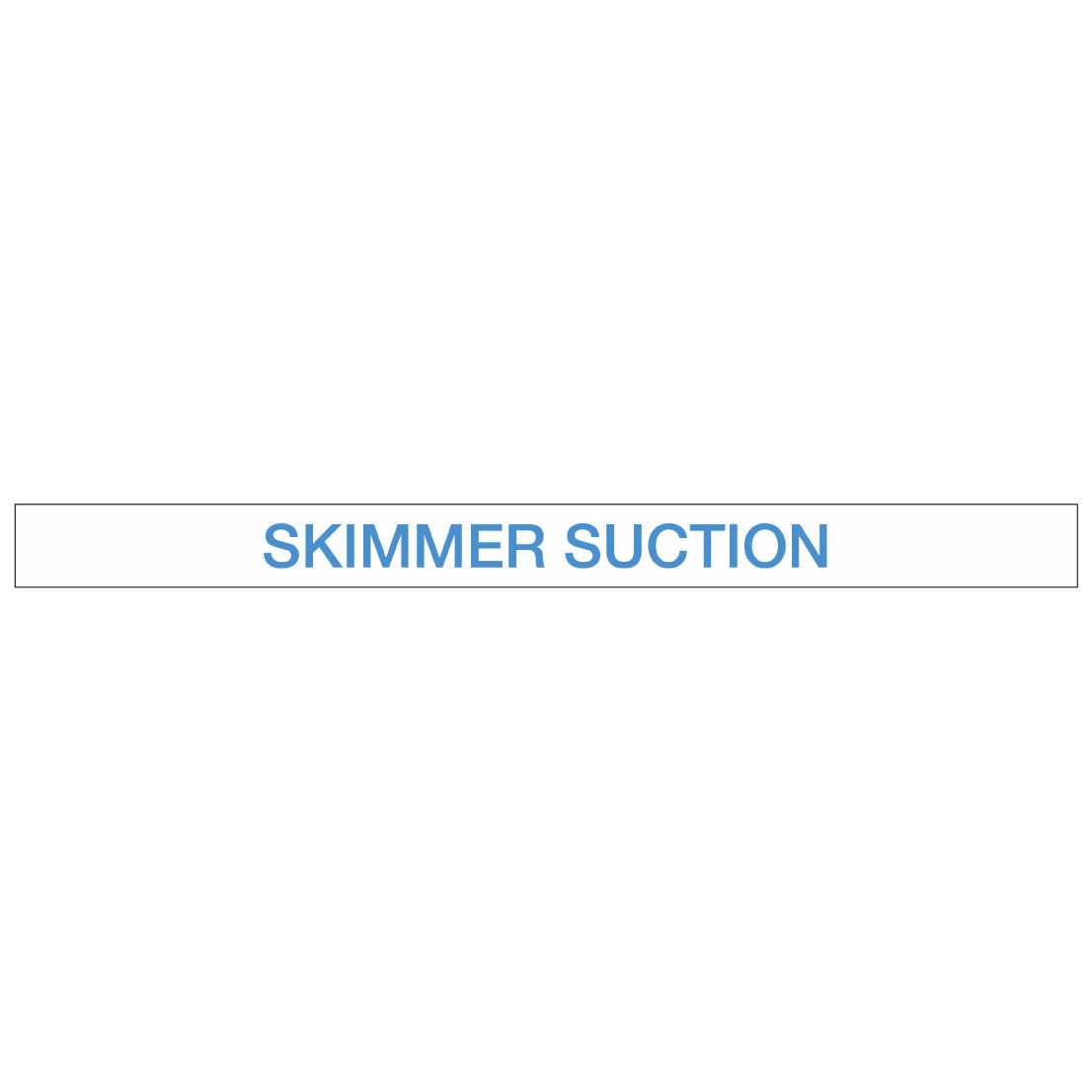 Pool/Spa - Skimmer Suction - Pipe Marker Sticker