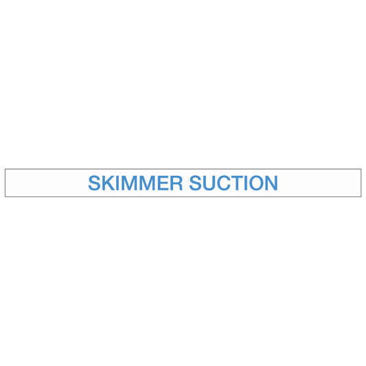 Pool/Spa - Skimmer Suction - Pipe Marker Sticker