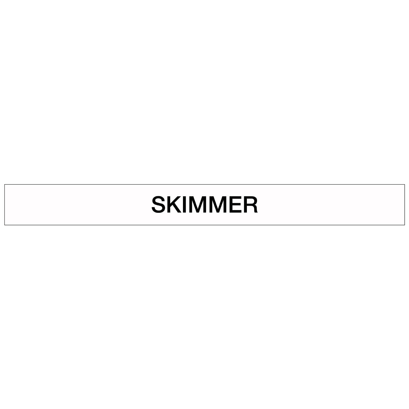 Pool/Spa - Skimmer - Pipe Marker Sticker