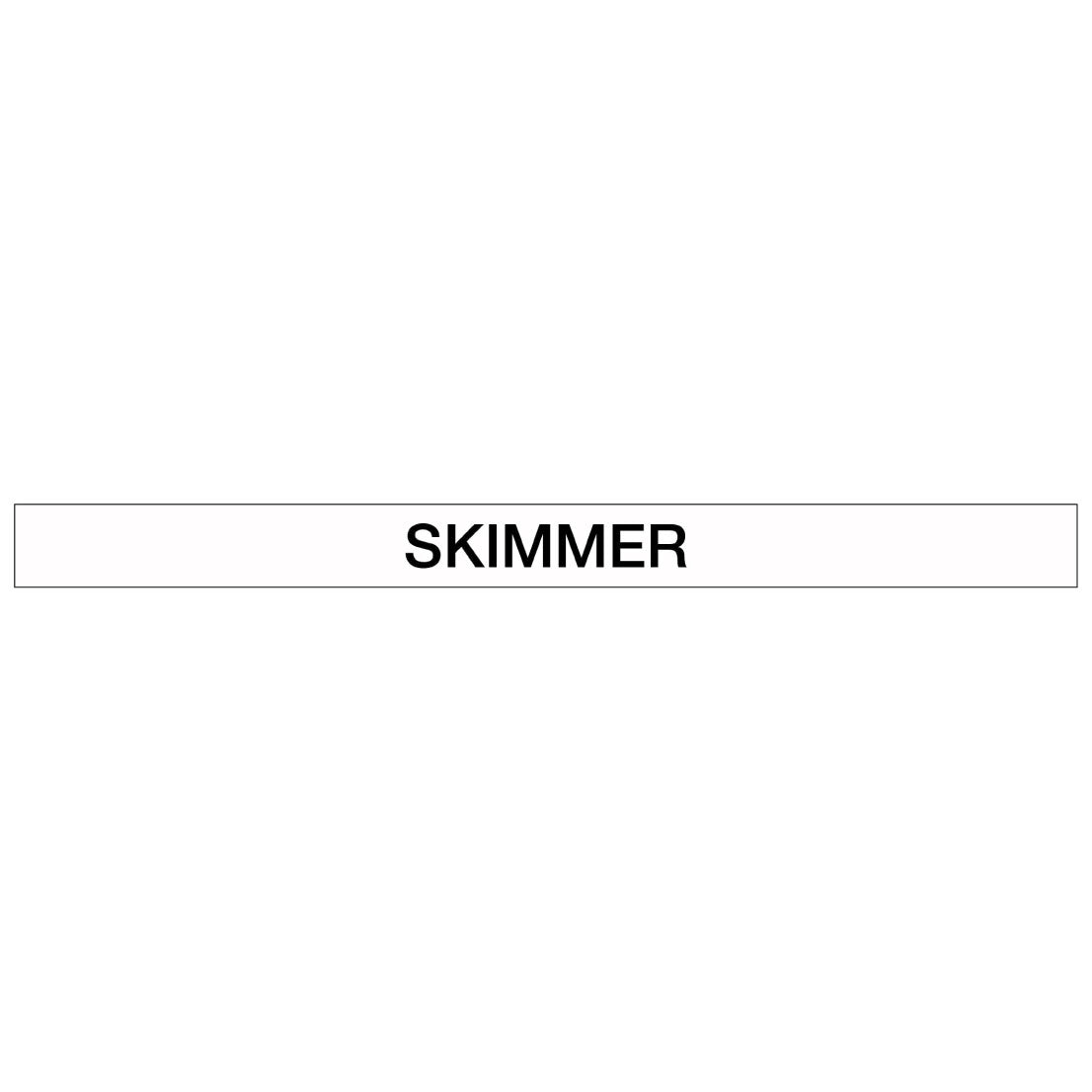 Pool/Spa - Skimmer - Pipe Marker Sticker