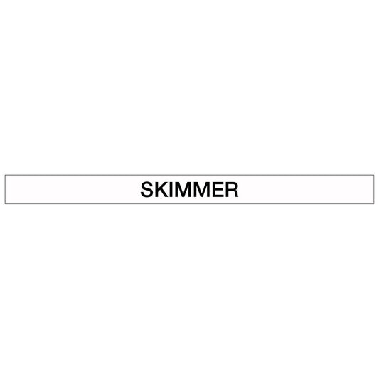 Pool/Spa - Skimmer - Pipe Marker Sticker