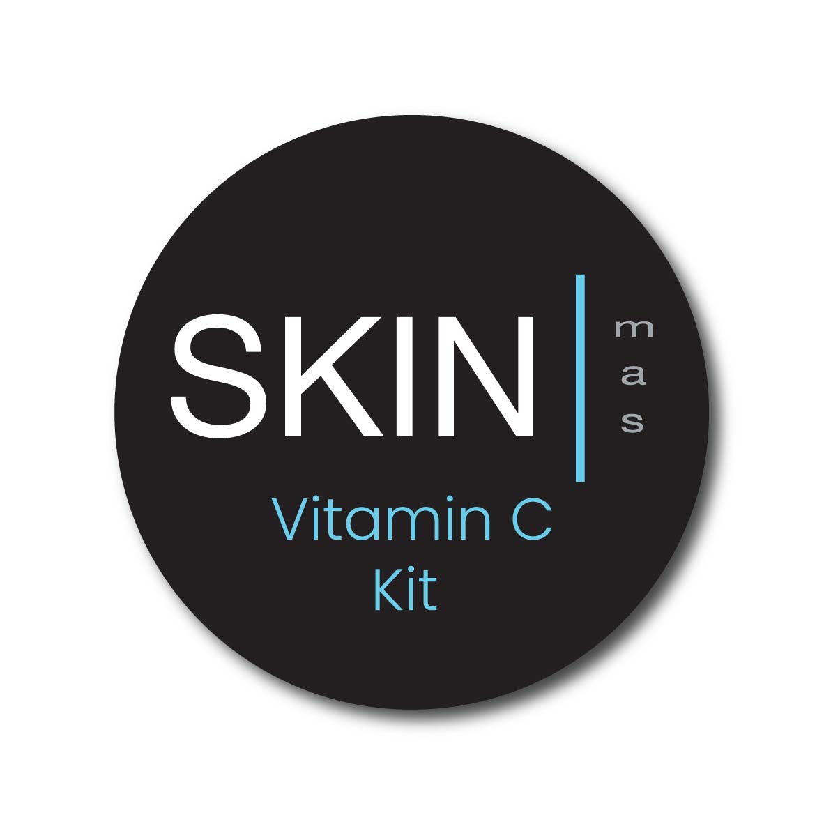 SM Black Circle Vitamin C Kit Sticker