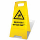 Yellow A-Frame - Slippery When Wet