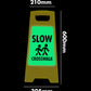 Glow In The Dark - Yellow A-Frame - Slow Crosswalk