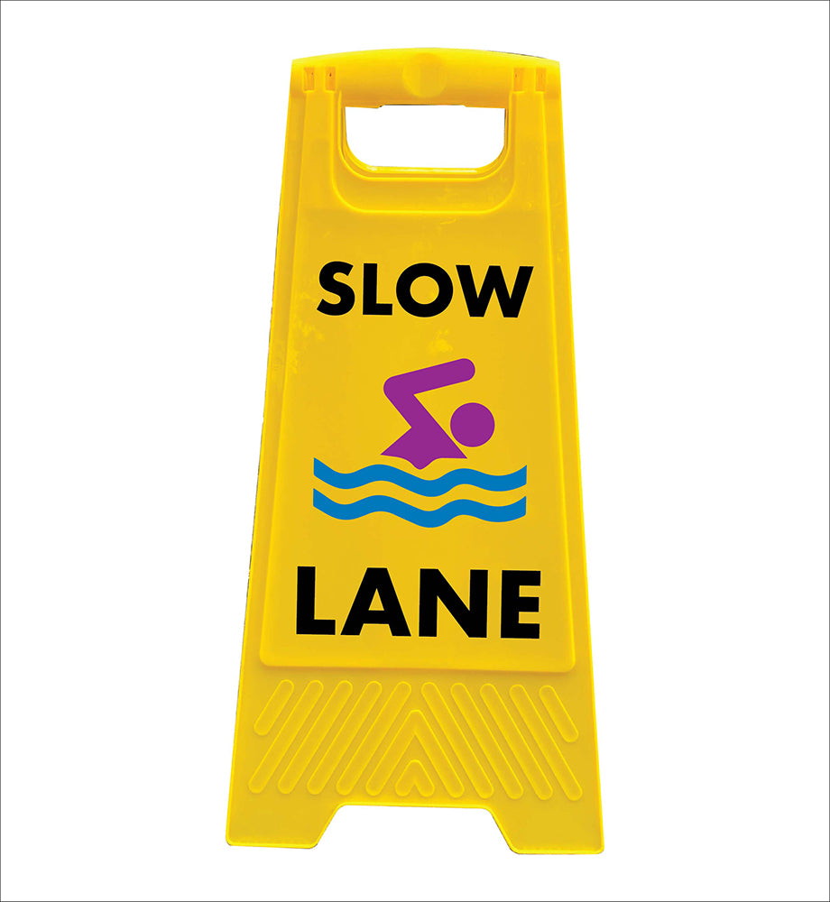 Yellow A-Frame - Slow Lane – New Signs