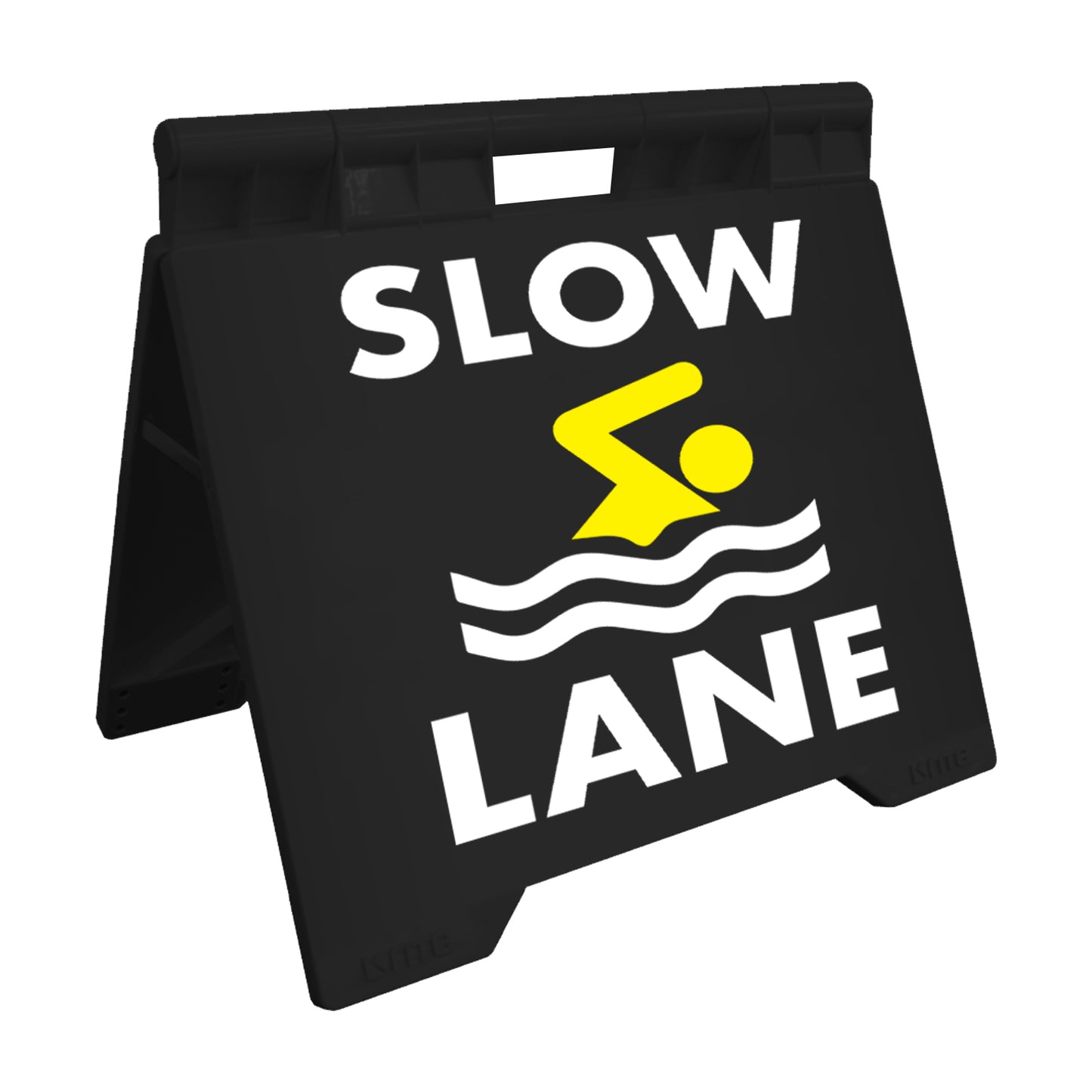 Slow Lane - Evarite A-Frame Sign