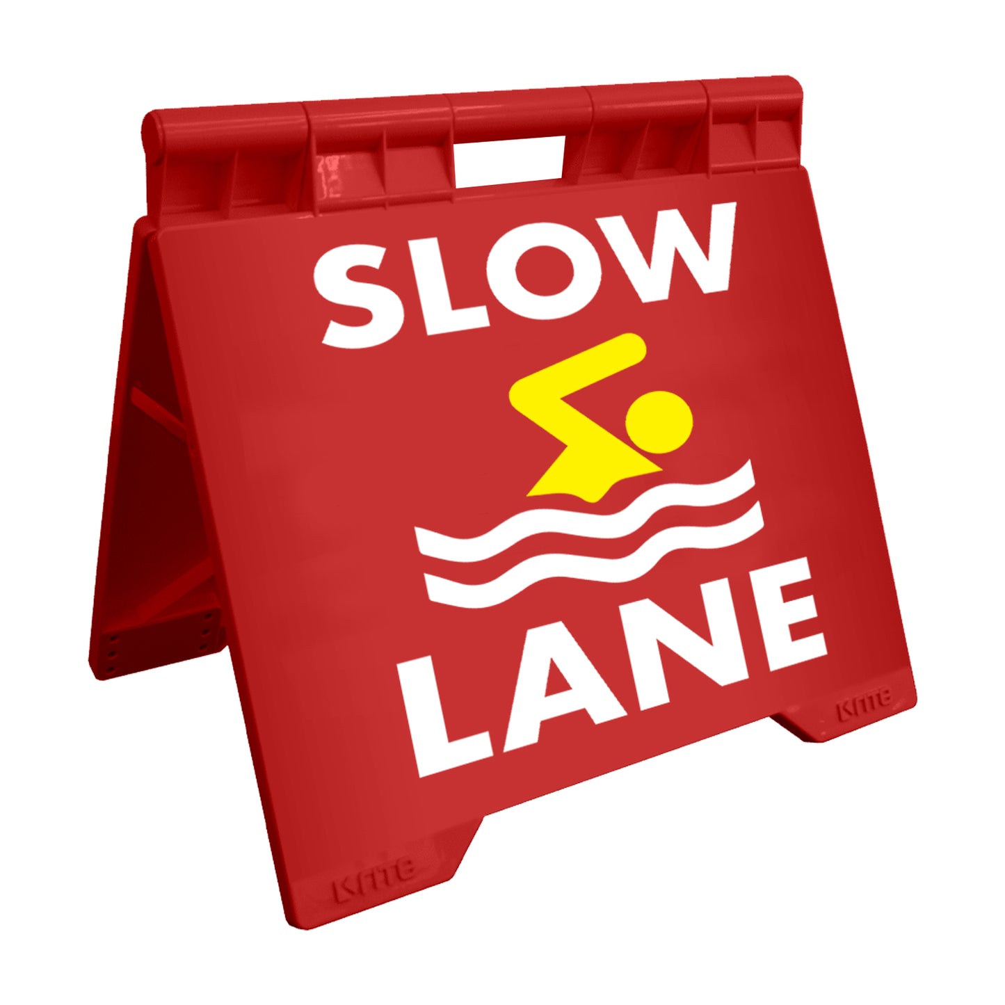 Slow Lane - Evarite A-Frame Sign