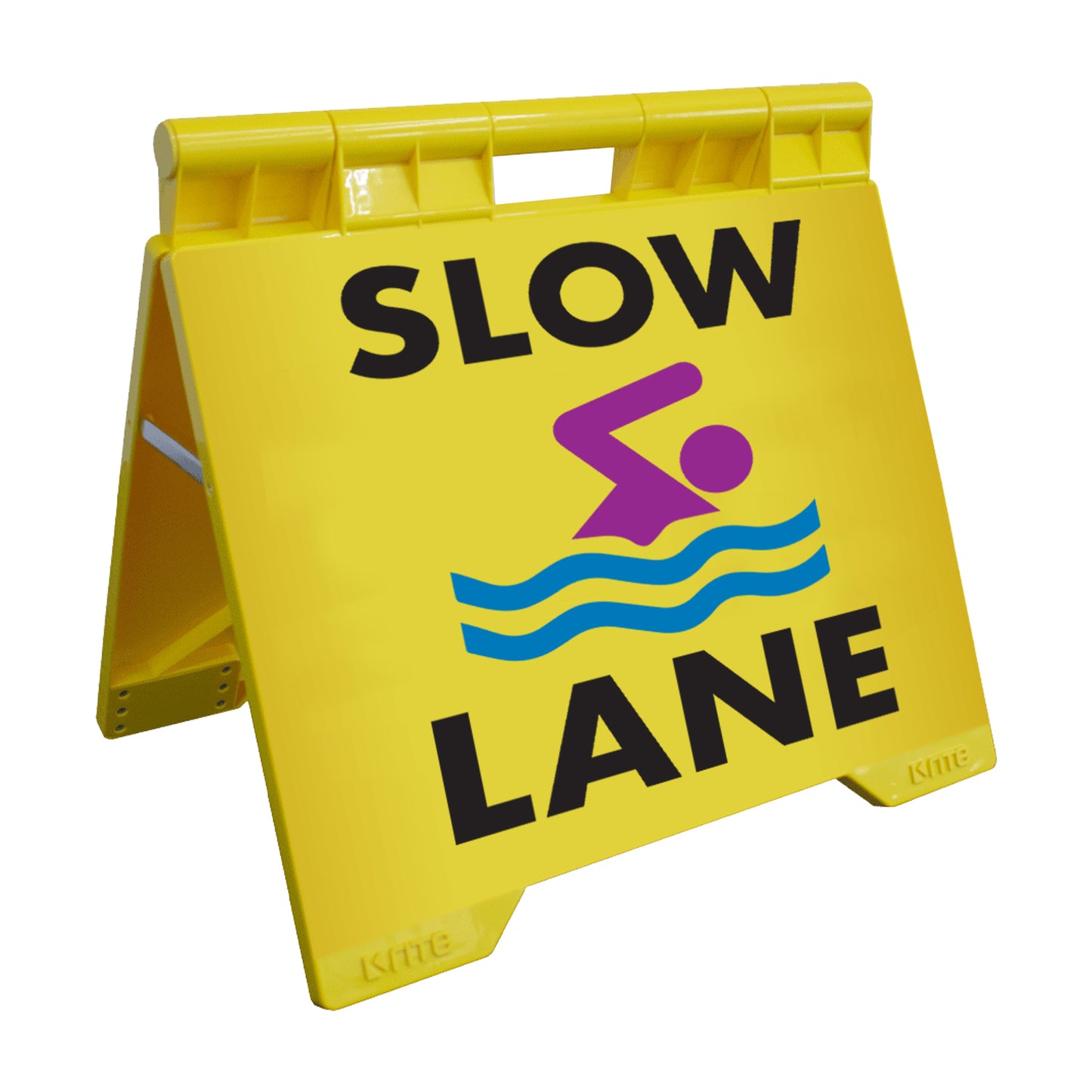 Slow Lane - Evarite A-Frame Sign