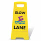 Yellow A-Frame - Slow Lane