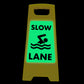 Glow In The Dark - Yellow A-Frame - Slow Lane