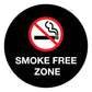 Smoke Free Zone Decal