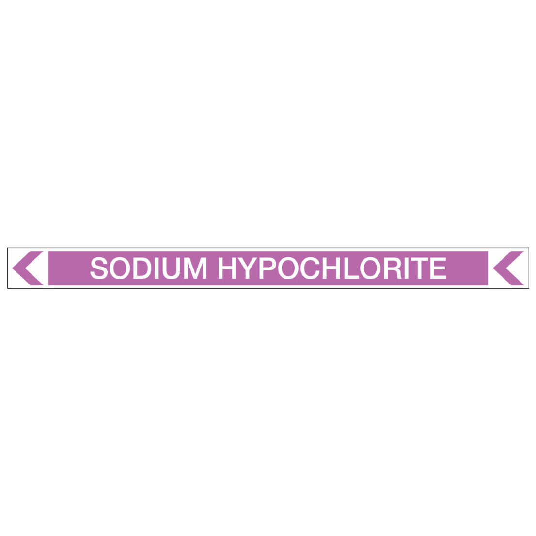 Pool/Spa - Sodium Hypochlorite (Left) - Pipe Marker Sticker