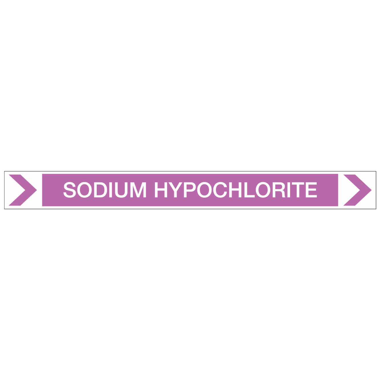 Pool/Spa - Sodium Hypochlorite (Right) - Pipe Marker Sticker