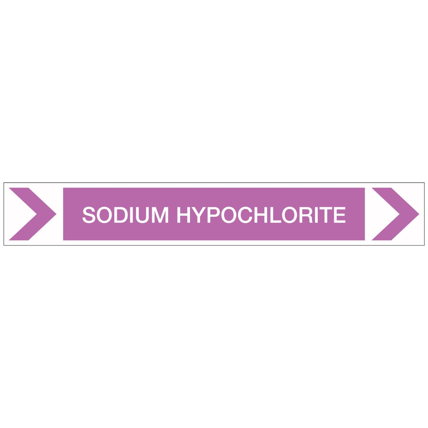 Pool/Spa - Sodium Hypochlorite (Right) - Pipe Marker Sticker