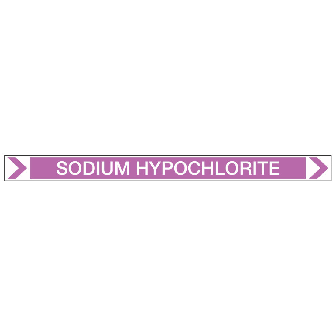 Pool/Spa - Sodium Hypochlorite (Right) - Pipe Marker Sticker