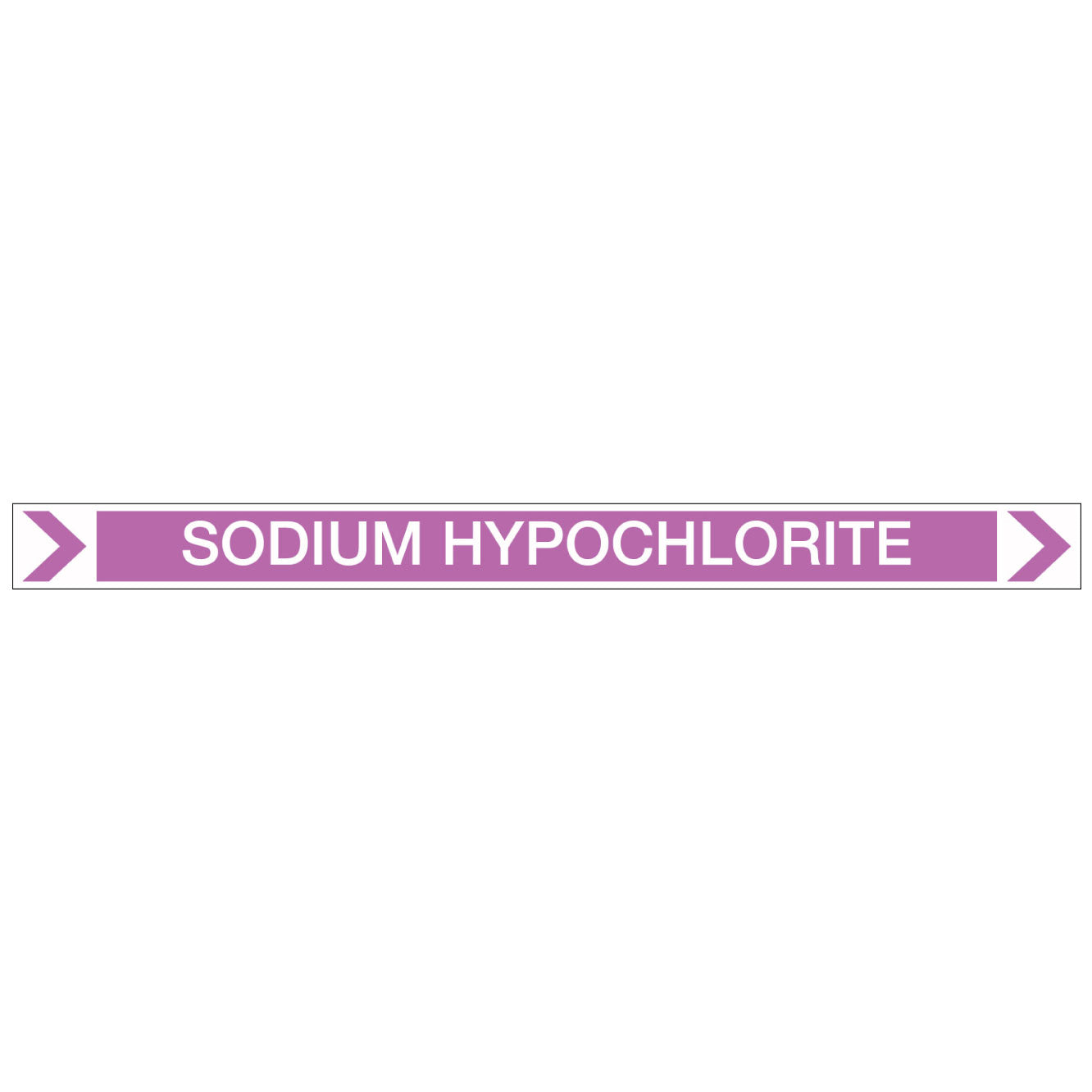 Pool/Spa - Sodium Hypochlorite (Right) - Pipe Marker Sticker