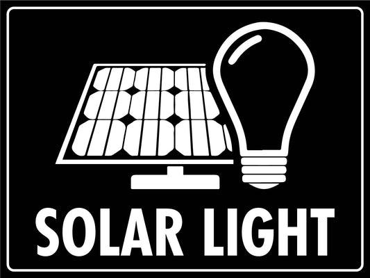 Solar Light Sign