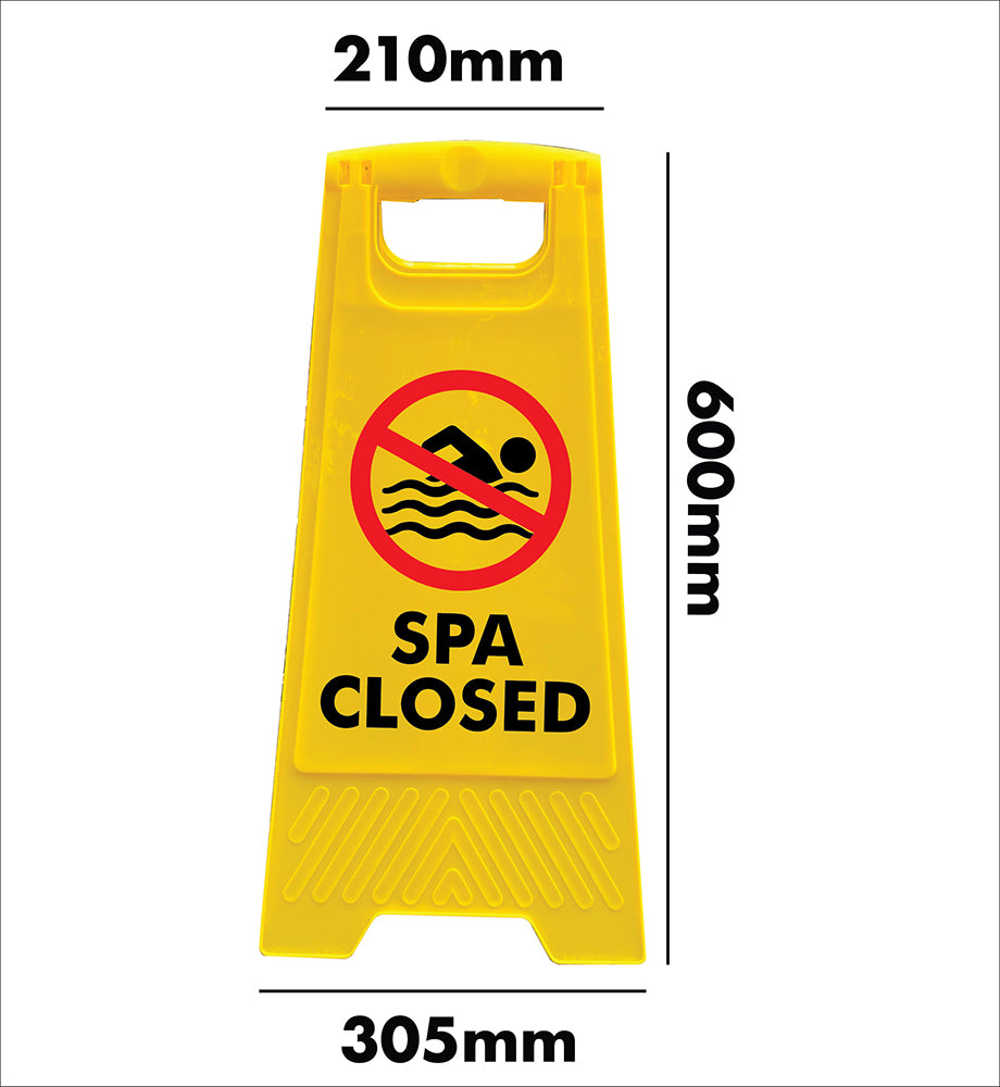 Yellow A-Frame - Spa Closed Icon