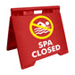 Spa Closed Icon - Evarite A-Frame Sign